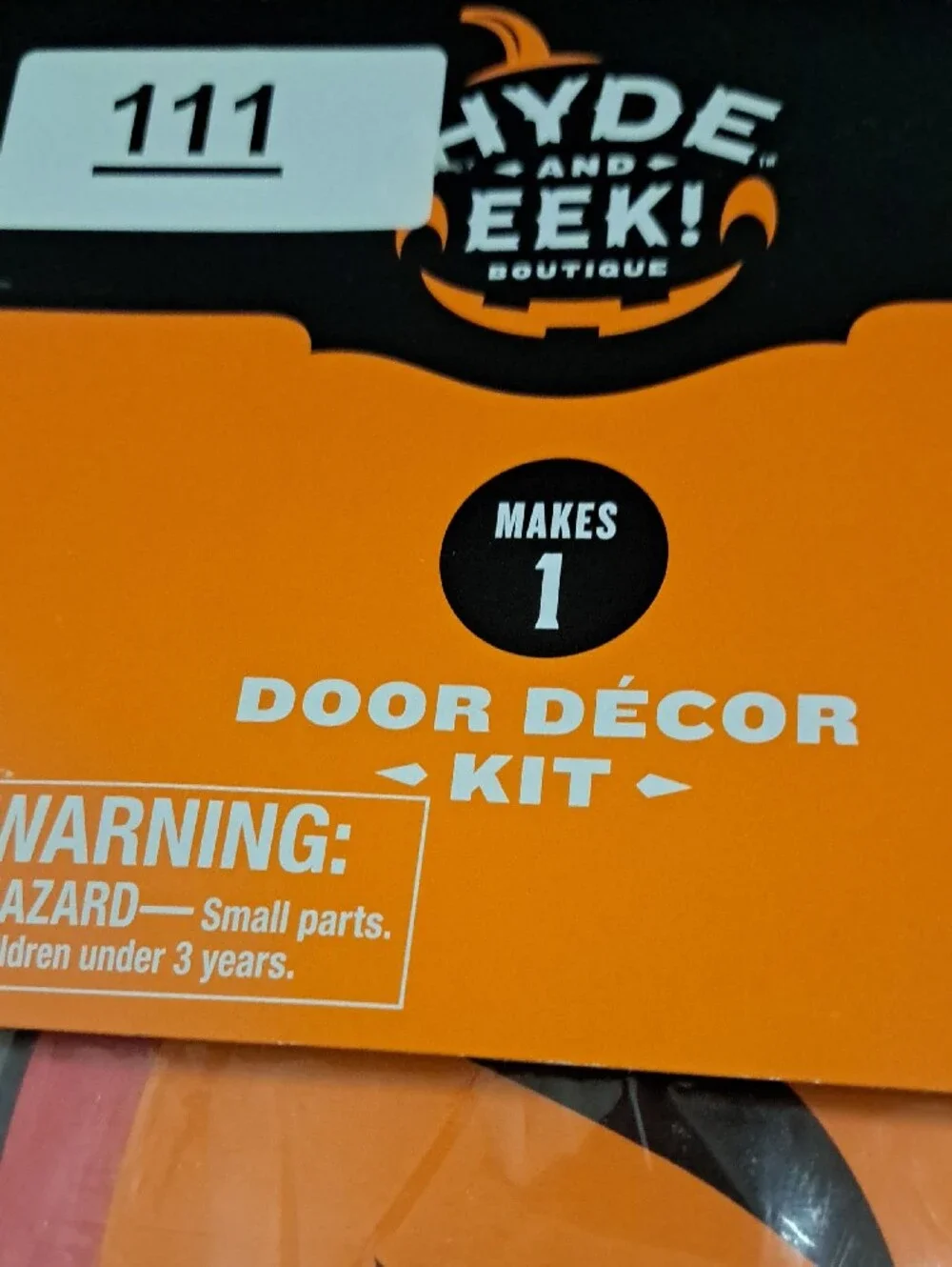 Halloween Door Décor Kit - Pink & Orange